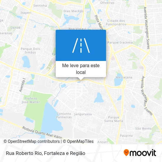 Rua Roberto Rio mapa