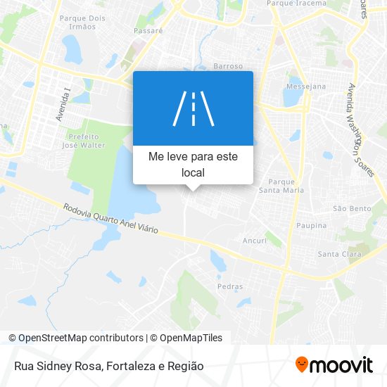 Rua Sidney Rosa mapa