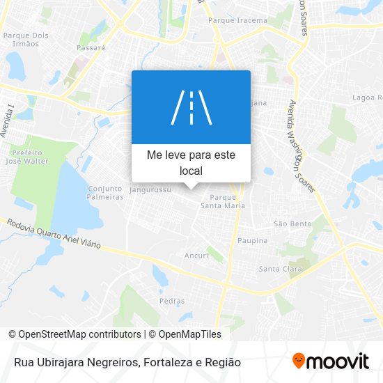 Rua Ubirajara Negreiros mapa