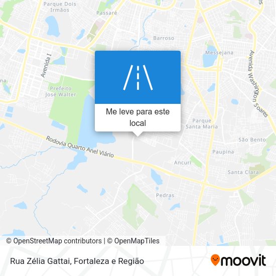 Rua Zélia Gattai mapa