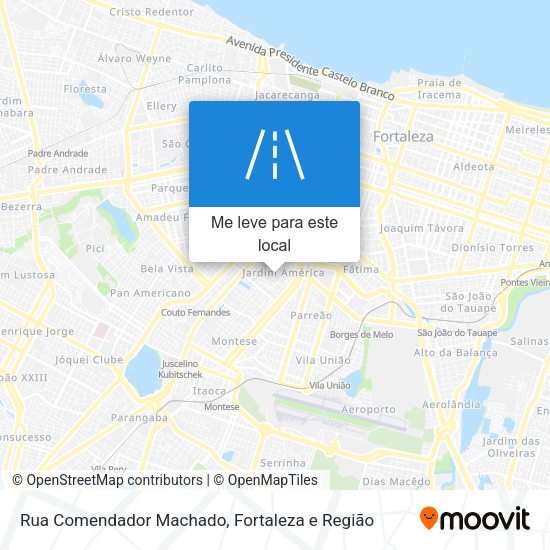 Rua Comendador Machado mapa