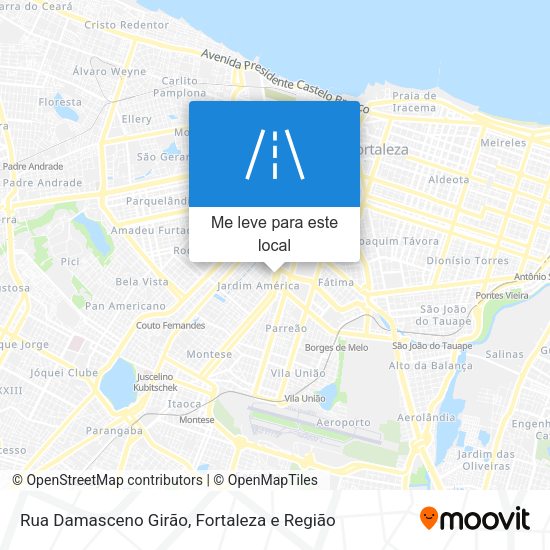 Rua Damasceno Girão mapa