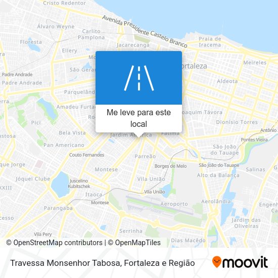 Travessa Monsenhor Tabosa mapa