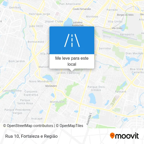 Rua 10 mapa
