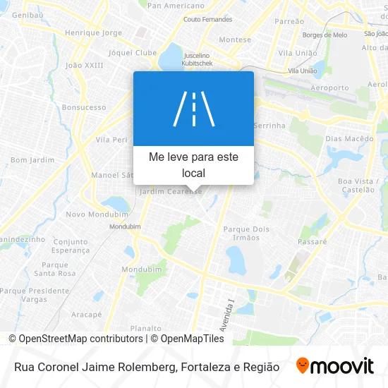 Rua Coronel Jaime Rolemberg mapa