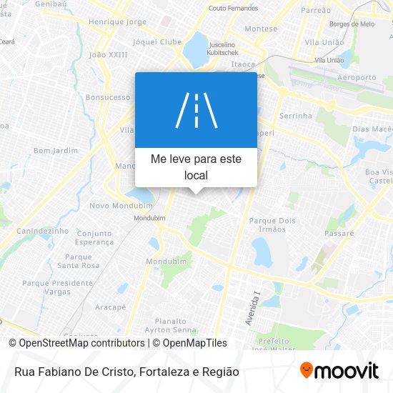 Rua Fabiano De Cristo mapa
