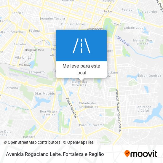 Avenida Rogaciano Leite mapa