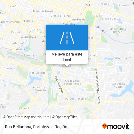 Rua Belladona mapa