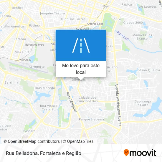 Rua Belladona mapa