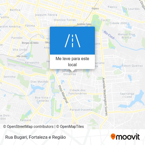 Rua Bugari mapa