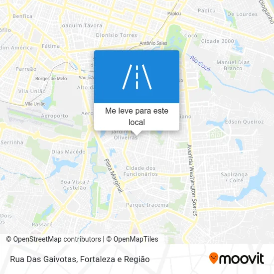 Rua Das Gaivotas mapa