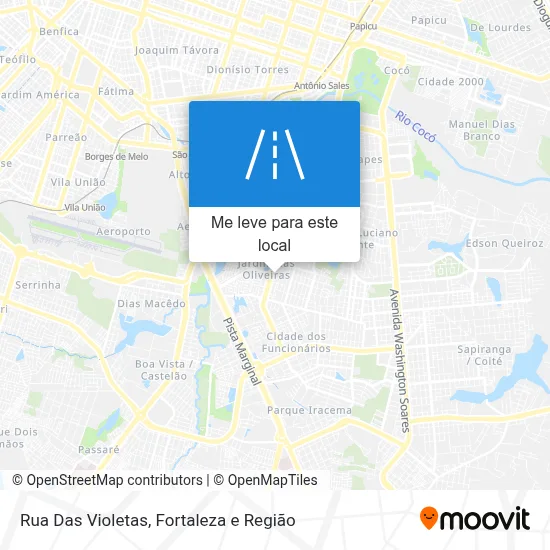 Rua Das Violetas mapa