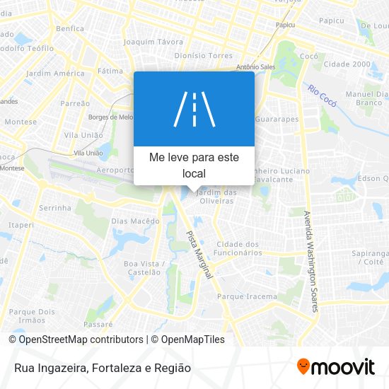 Rua Ingazeira mapa