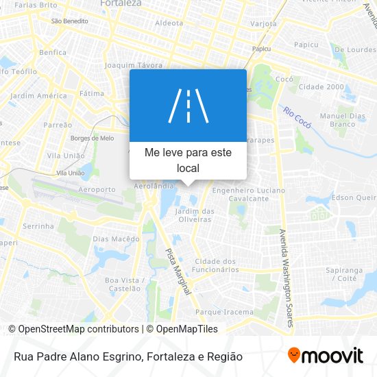 Rua Padre Alano Esgrino mapa