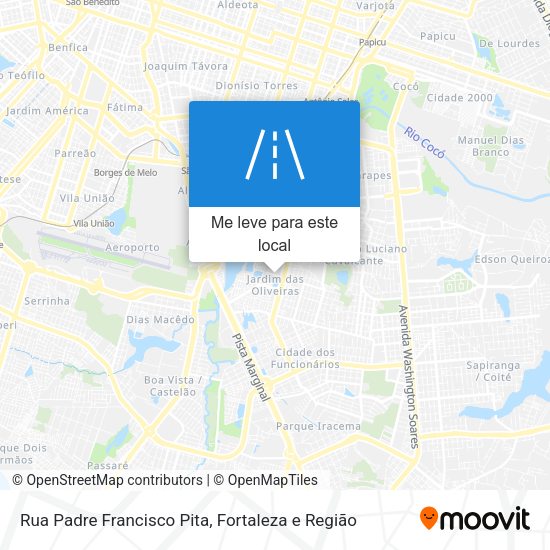 Rua Padre Francisco Pita mapa