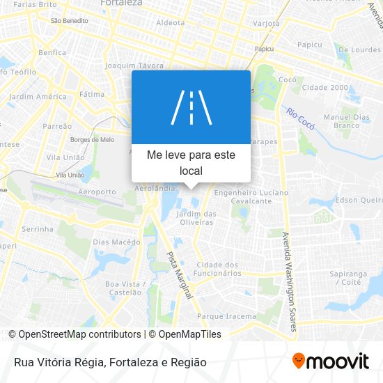 Rua Vitória Régia mapa