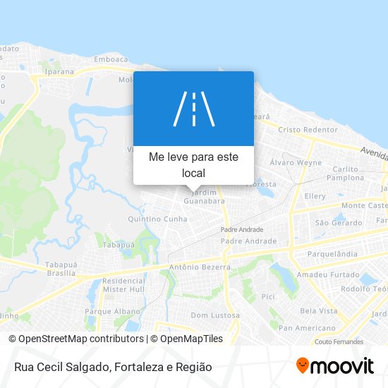 Rua Cecil Salgado mapa