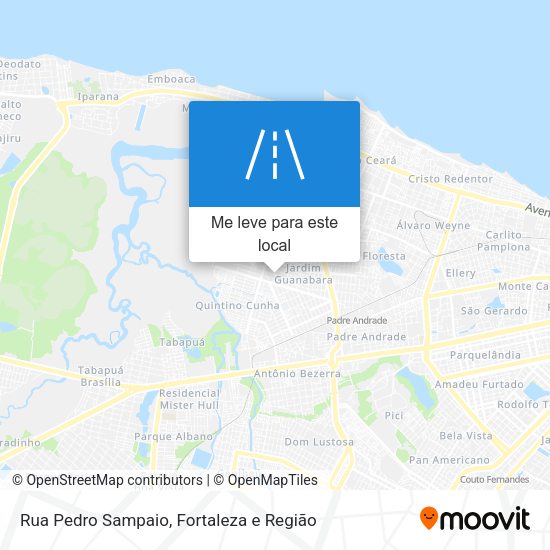 Rua Pedro Sampaio mapa