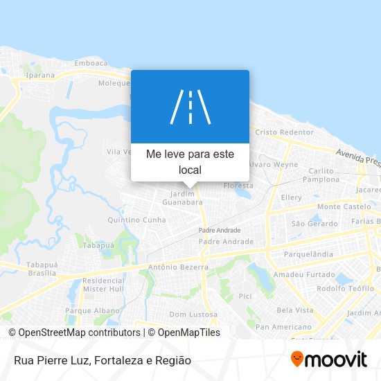 Rua Pierre Luz mapa