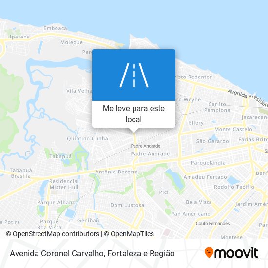 Avenida Coronel Carvalho mapa