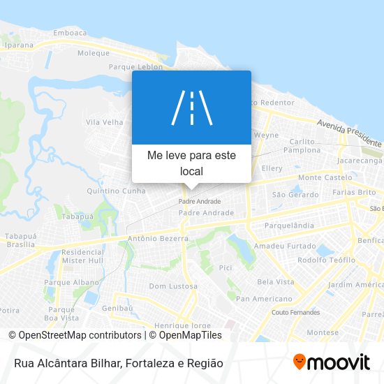 Rua Alcântara Bilhar mapa