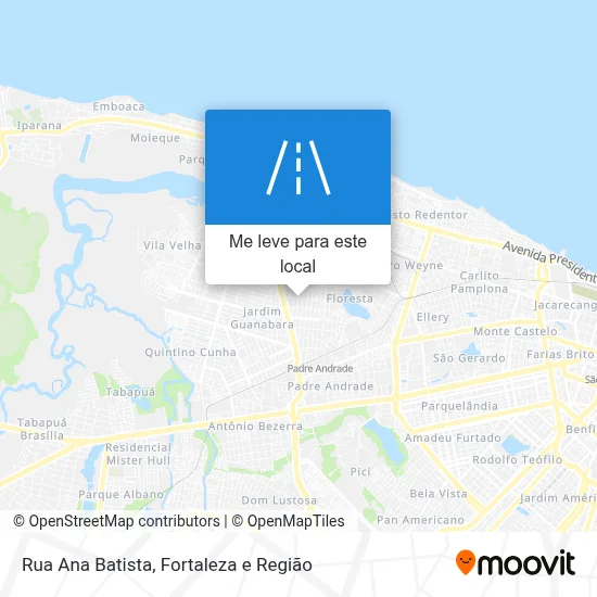 Rua Ana Batista mapa