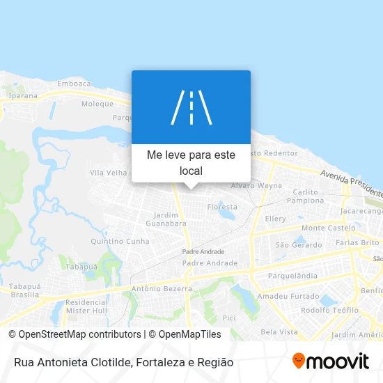 Rua Antonieta Clotilde mapa