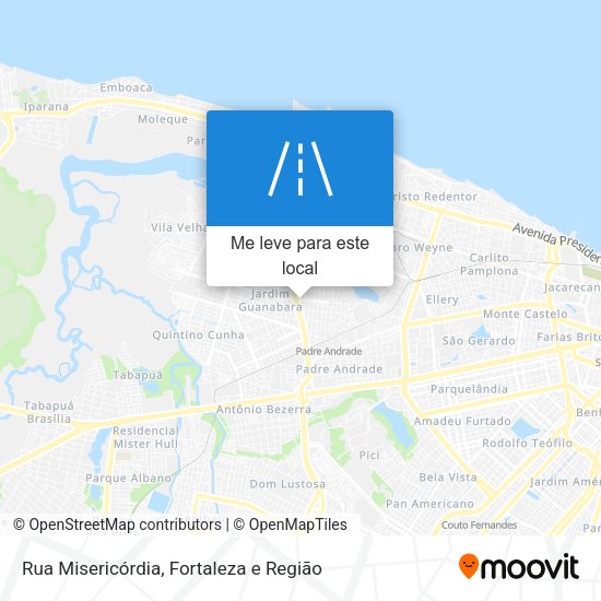 Rua Misericórdia mapa
