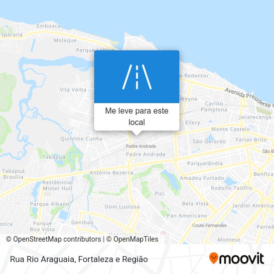 Rua Rio Araguaia mapa
