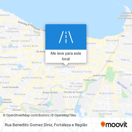 Rua Benedito Gomez Diniz mapa