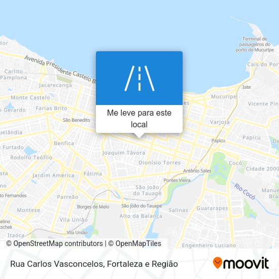 Rua Carlos Vasconcelos mapa