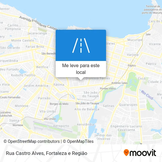 Rua Castro Alves mapa