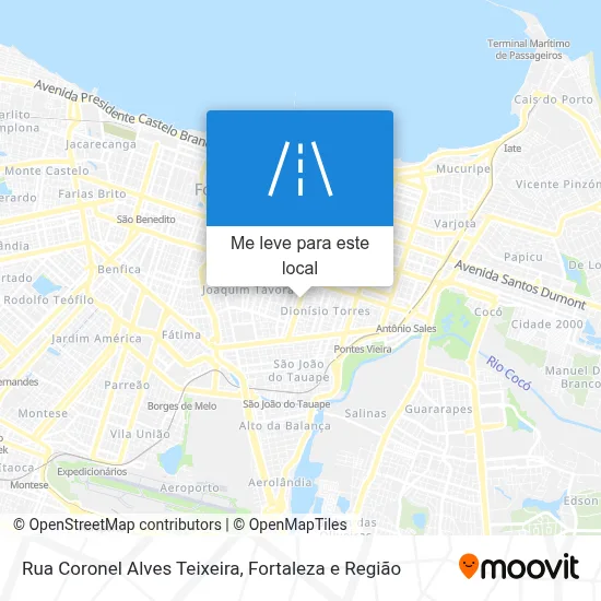 Rua Coronel Alves Teixeira mapa