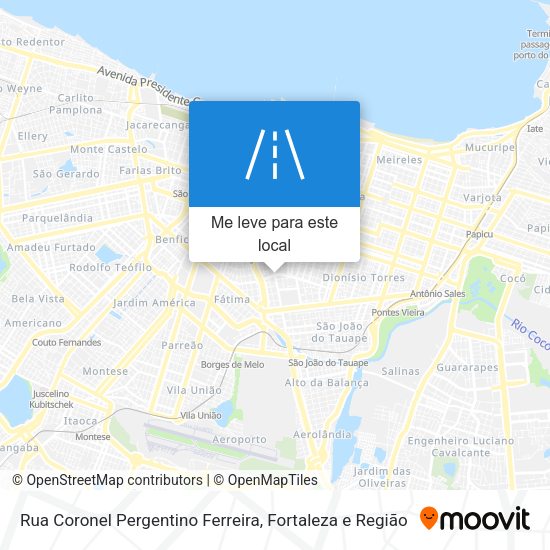 Rua Coronel Pergentino Ferreira mapa