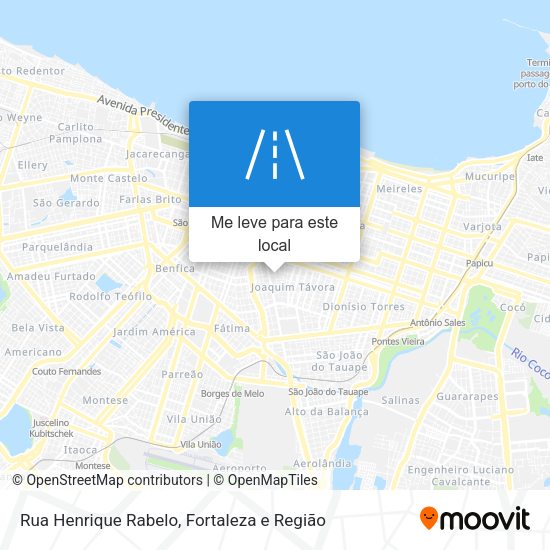 Rua Henrique Rabelo mapa