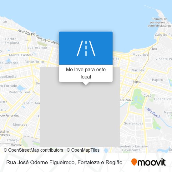 Rua José Oderne Figueiredo mapa