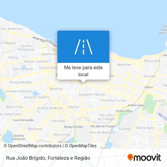 Rua João Brígido mapa