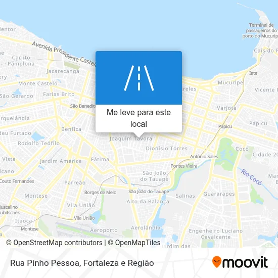 Rua Pinho Pessoa mapa