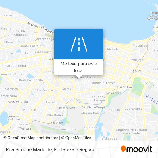 Rua Simone Marleide mapa