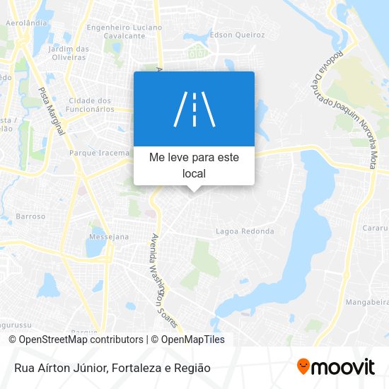 Rua Aírton Júnior mapa
