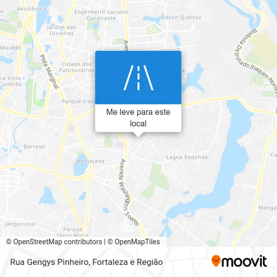 Rua Gengys Pinheiro mapa