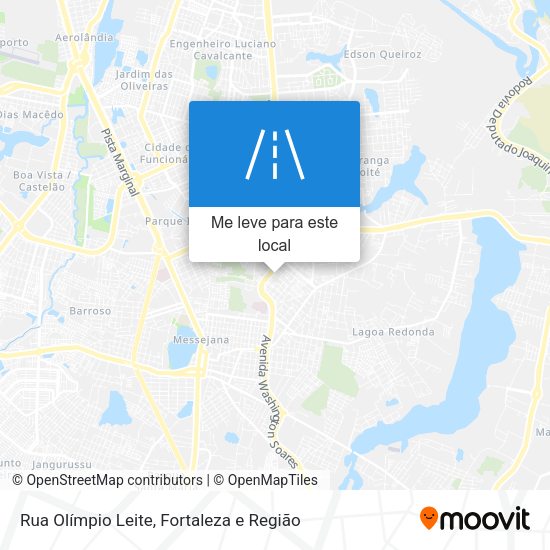 Rua Olímpio Leite mapa