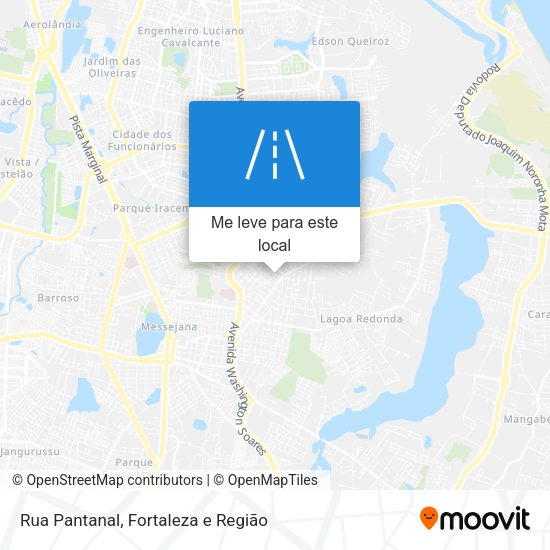 Rua Pantanal mapa