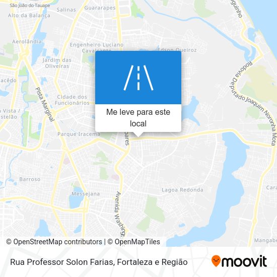 Rua Professor Solon Farias mapa