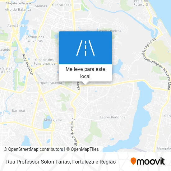 Rua Professor Solon Farias mapa