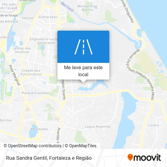 Rua Sandra Gentil mapa