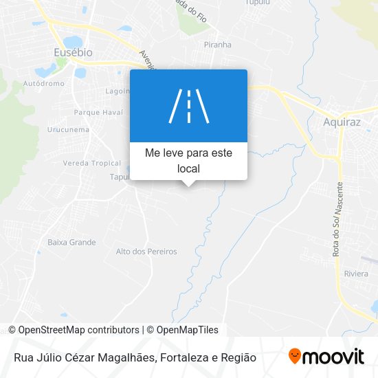 Rua Júlio Cézar Magalhães mapa