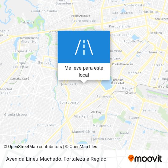 Avenida Lineu Machado mapa