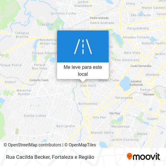 Rua Cacilda Becker mapa
