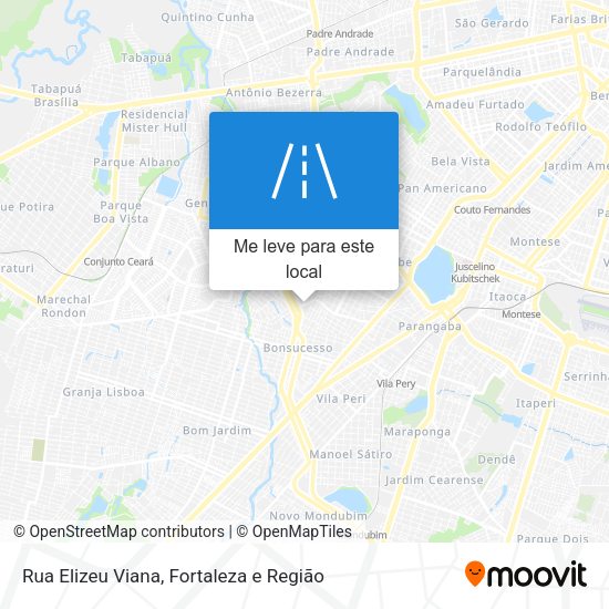 Rua Elizeu Viana mapa